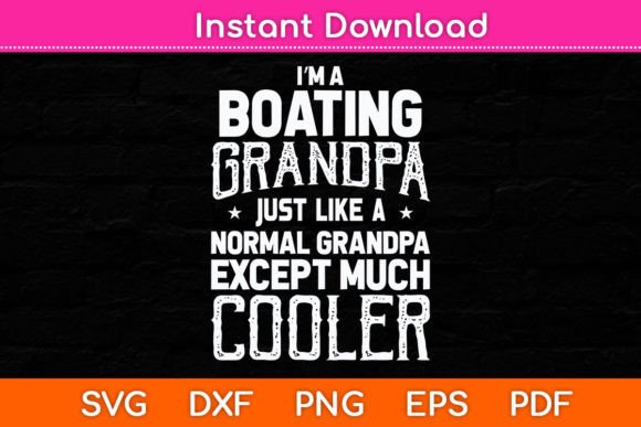 Boating Grandpa Graphics for Crafts