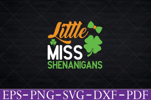 Girls Little Miss Shenanigans T-Shirt Graphics for Crafts