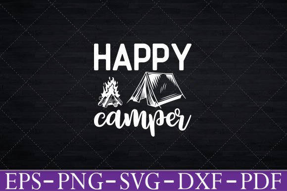 Happy Camper Graphic for Blog and Web Use