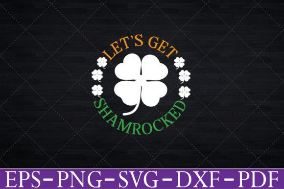 Let’s Get Sham-Rocked Green Plaid TShirt Graphics for Crafts