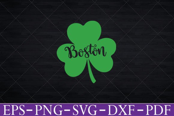 Shamrock Massachusetts Boston T-Shirt Graphics for Local Branding